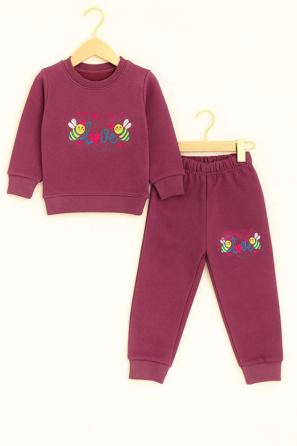 Bee love Embroidery Tracksuit.🐝