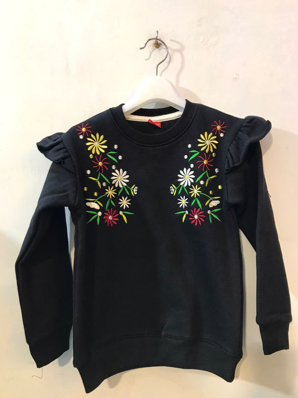 Beautiful Embroidery Sweatshirt girls